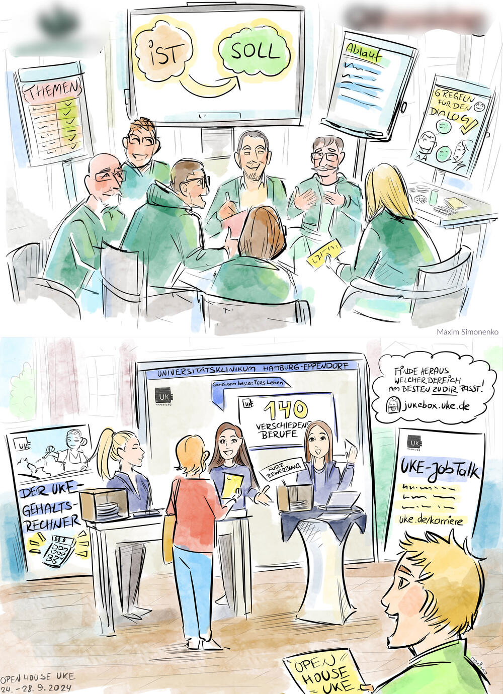 Visual Summaries of Talks