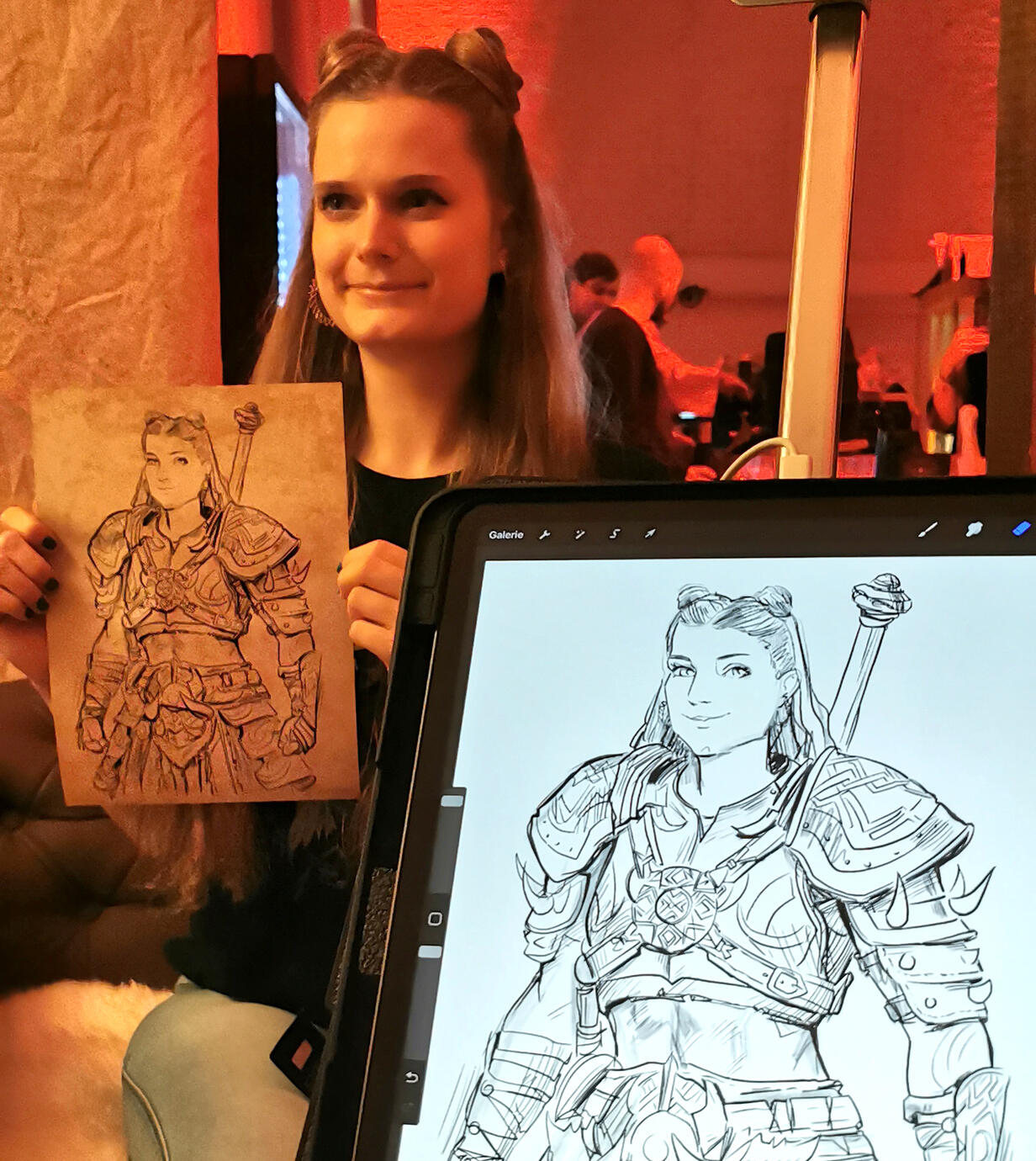 At this Blizzard event I was drawing attendees as Diablo 4 Charakters